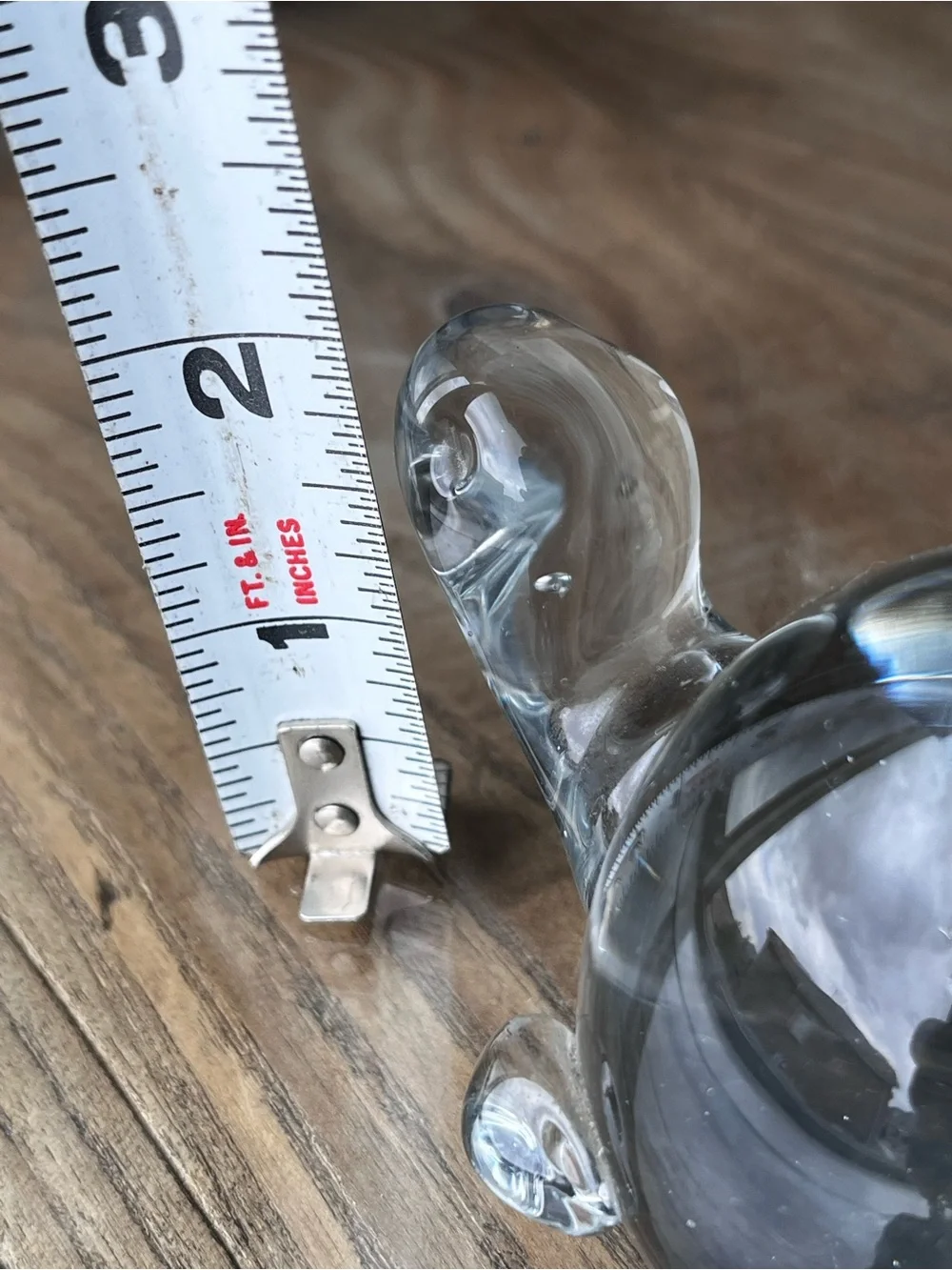 Clear Glass Turtle Decorative Paperweight - Home Accents